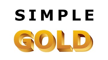 how to create simple GOLD text effect in Inkscape.
