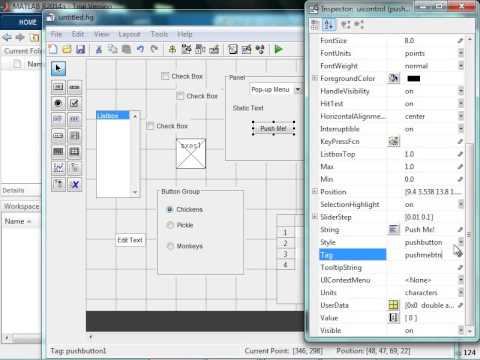 Navigating GUIDE in MATLAB