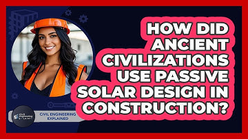 How Did Ancient Civilizations Use Passive Solar Design In Construction?