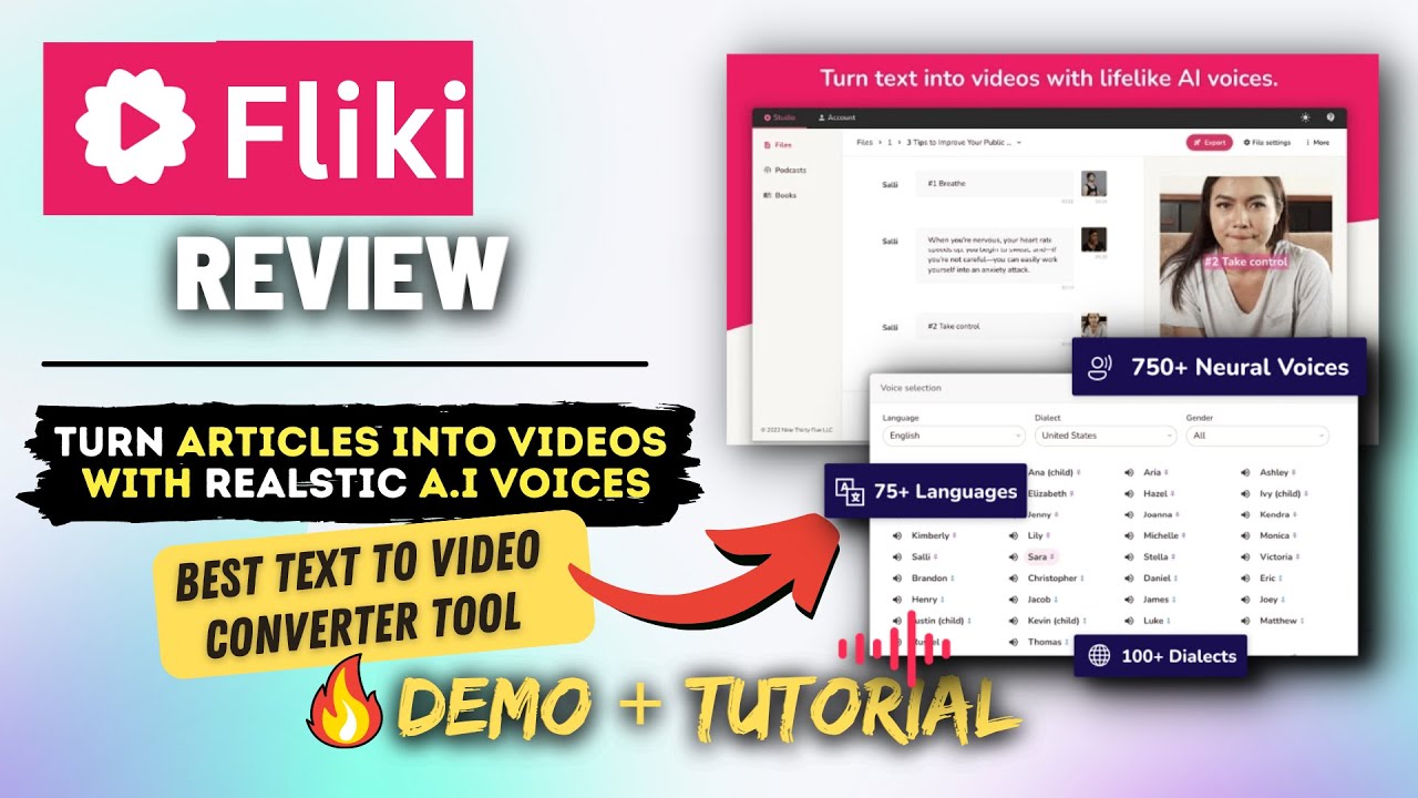 Fliki Review – Human Like Ai Voices Text to Speech Software