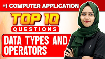 +1 Christmas Exam | CA | Data Types And Operators | Important 10 Questions | Exam Winner