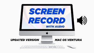 Screen record with internal audio Mac OS