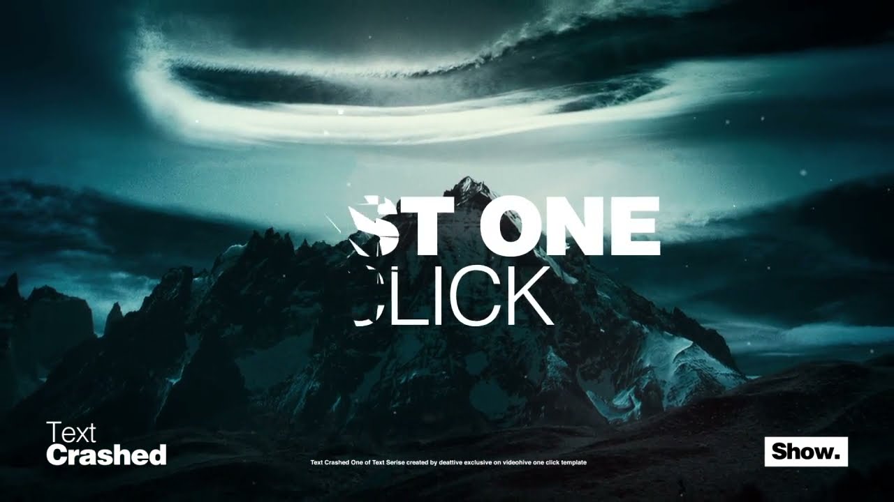 Text Crashed - Text Animation -  