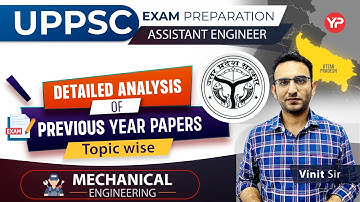 Subjectwise and Topicwise analysis of UPPSC AE Mechanical previous year papers
