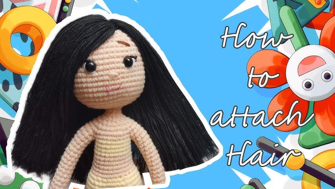 How to make crochet doll hair [tutorial] – The C Side