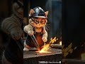 A poor Cat doing a job for feed his family