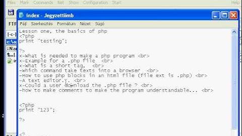 Php basics Lesson1 (Part1)