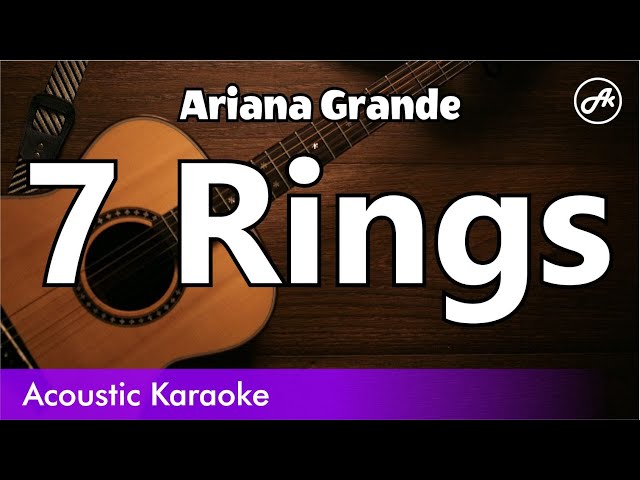 Ariana Grande - 7 rings [Instrumental w/ Backing Vocals] (Sweetener Tour  Version) Lyric Video - YouTube