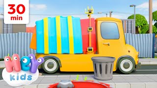 Le camion Poubelle - Apprendre les véhicules en chanson! | HeyKids Comptines pour bébé | Animaj Kids