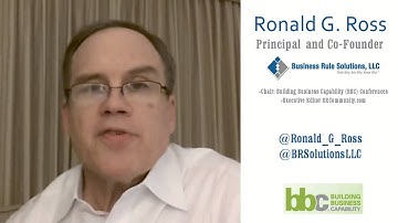 Ronald Ross Building Business Capability Welcome