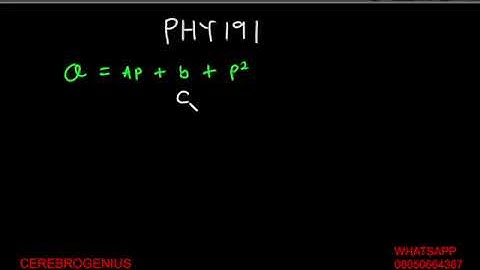 Graphical methods, Linearization solution, PHY191, 5.