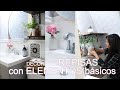 Decorando y organizando las repisas de mi pequeño baño | IDEAS simples para decorar @Deuryissadeco