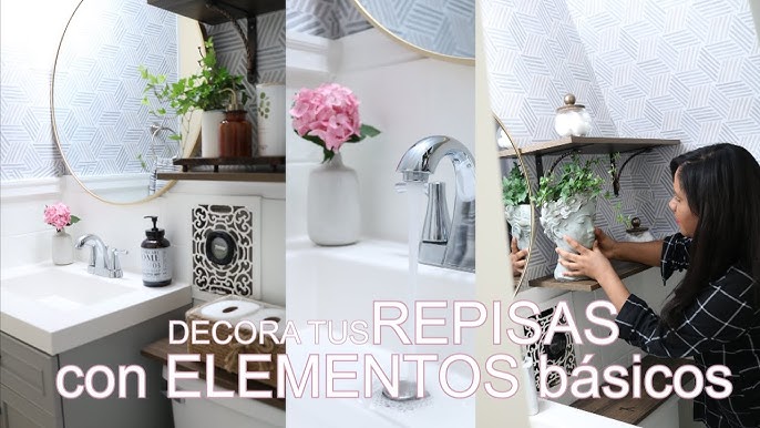 16 magníficas ideas con estantes y estanterías para baños pequeños (incluye  un vídeo de un baño pequeño perfecto)