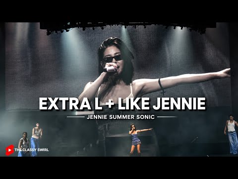 Jennie summer Sonic performance | extra l + like Jennie #jennie