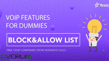 VoIP Features for Dummies - Blocklist & Allowlist