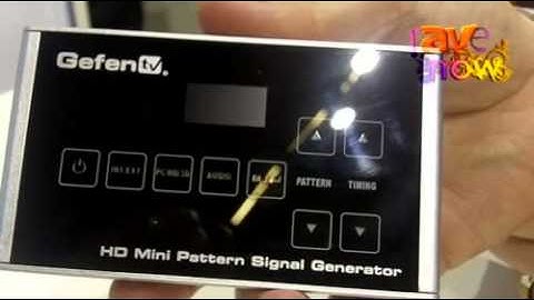 ISE 2012: Gefen Intros Mini Signal Pattern Generator