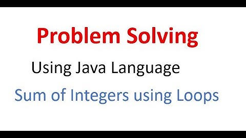 How to Find Sum of Integers using For Loop | Java