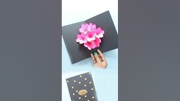 Quick preview! 🌸 Tap play for the full flower pop-up card tutorial! #diy #papercrafts #craft