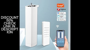 Tuya Smart Wifi/Zigbee Electric Curtain Shutter Motor with RF Remote APP Voice Control for Alexa Goo