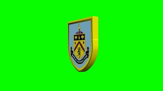 Burnley FC Football Club 3D animated intro video logo Green Screen