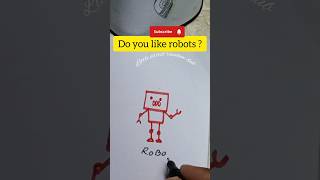 Draw a ROBOT from a square #art #shorts #viral #robots #easy