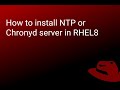 How to install NTP or Chronyd server in RHEL8 #linux #ubuntu #linuxtraining #linuxtips