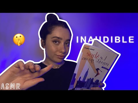 🌙 ASMR FRANÇAIS : LECTURE INAUDIBLE & MOUVEMENTS DE MAINS 📖👋🏻 (très proche du micro) #asmr