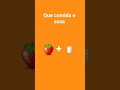 que sobremesa e essa ? #music #rango #comida #leite #morango