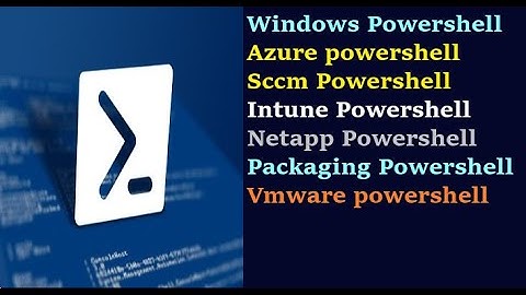 Windows Powershell | Sccm Powershell | Azure Powershell | Intune Powershell | SQL Powershell |