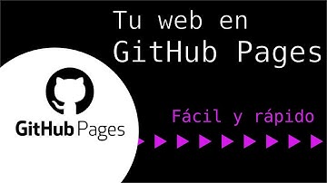 Como publicar tu página web en GITHUB PAGES [en menos de 5 MINUTOS]