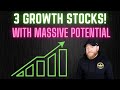 3 TOP Growth Stocks To Buy Now?!?! Buy the Dip and Ride!!