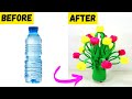 DIY Easy Plastic Bottle Woolen Flower Vase Making | Best out of Waste Bottle Craft | Room Decor