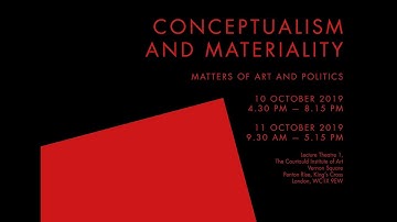 Conceptualism and Materiality. Matters of Art and Politics