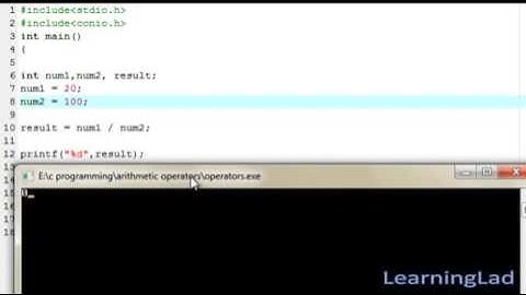 09   Arithmetic Operators in C Programming Language Video Tutorial