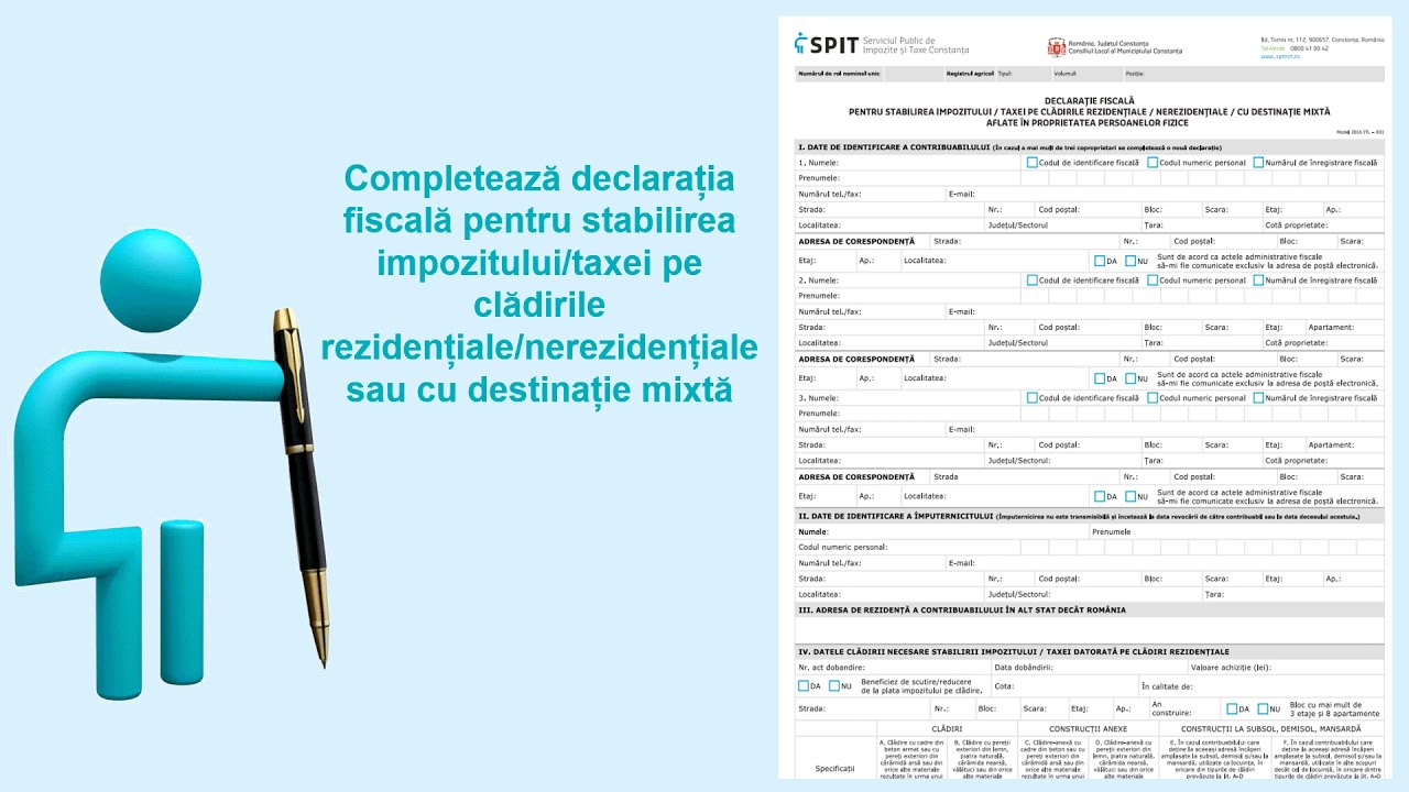 Identity scan Abrasive Documente declarare persoane fizice - SPIT CT