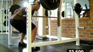 11March09 Fullsquat 355Lbs X6, X5 - Low Bar