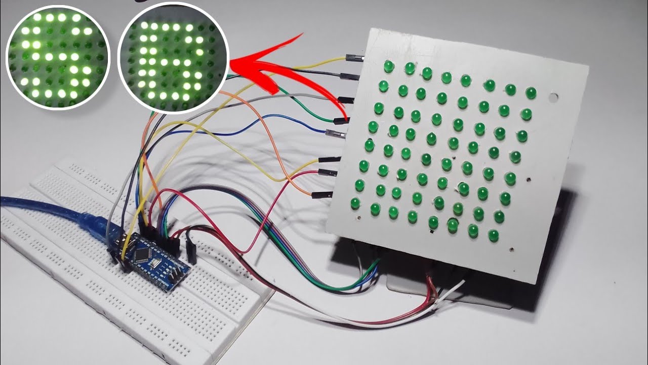 How To Make Arduino Text Display||8Ă8 Display How To Make||đĽđĽđĽ Arduino ...