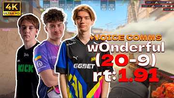 w0nderful (20-9) rt:1.91 w/alex666/t0kk +VOICE COMMS l FACEIT Ranked EU l (mirage) | #cs2 #pov