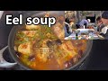 Eel soup and making firewood for this winter (12/10, 2021)