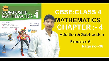 CBSE4th Math|Addition & Subtraction Ex-6 |Dr.RS & Vikas Aggarwal|By Sunil Parashar Ki Pathashala