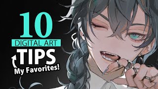 10 💜 Favourite Digital Art Tips - I don't want to miss! (Clip Studio Paint 2023)