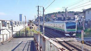JR横浜線E233系H019編成＠東光寺踏切