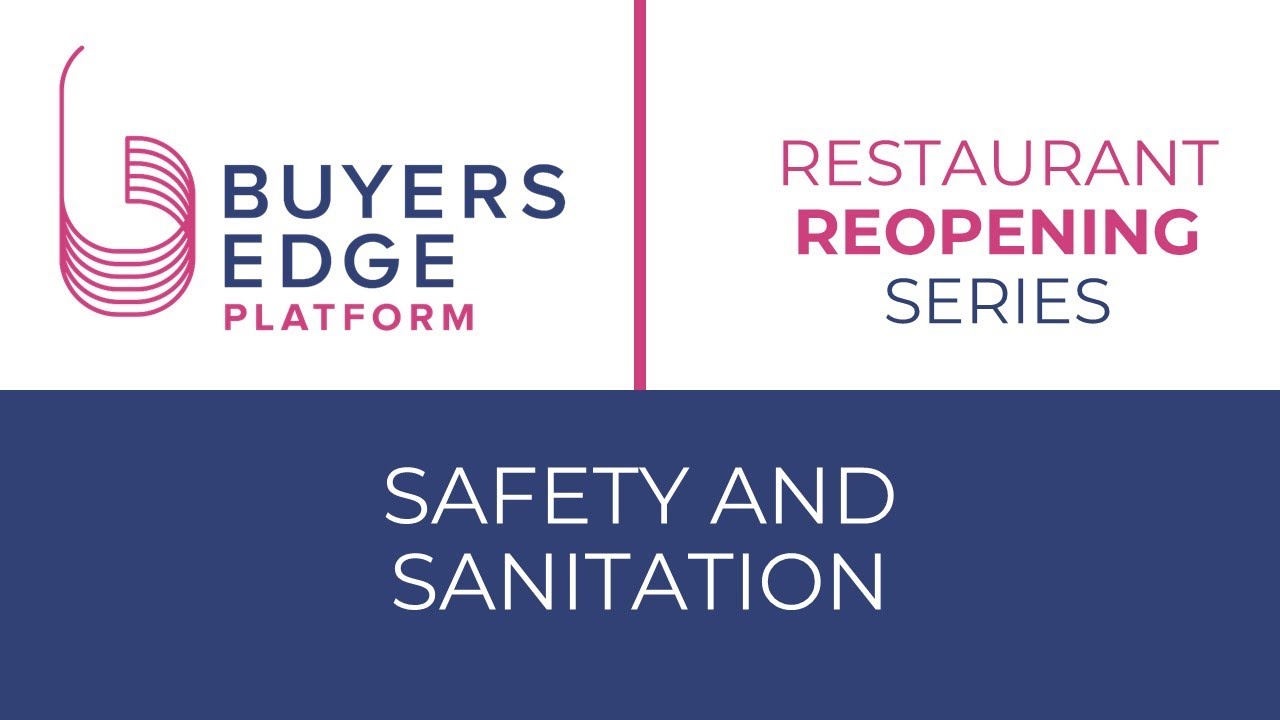 Restaurant Reopening Series Safety and Sanitation Health Department