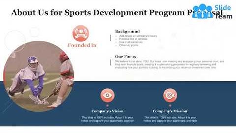 Sports Development Program Proposal PowerPoint Presentation Slides