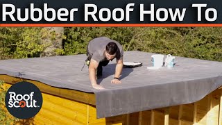 How to install a rubber roof | Is it difficult?