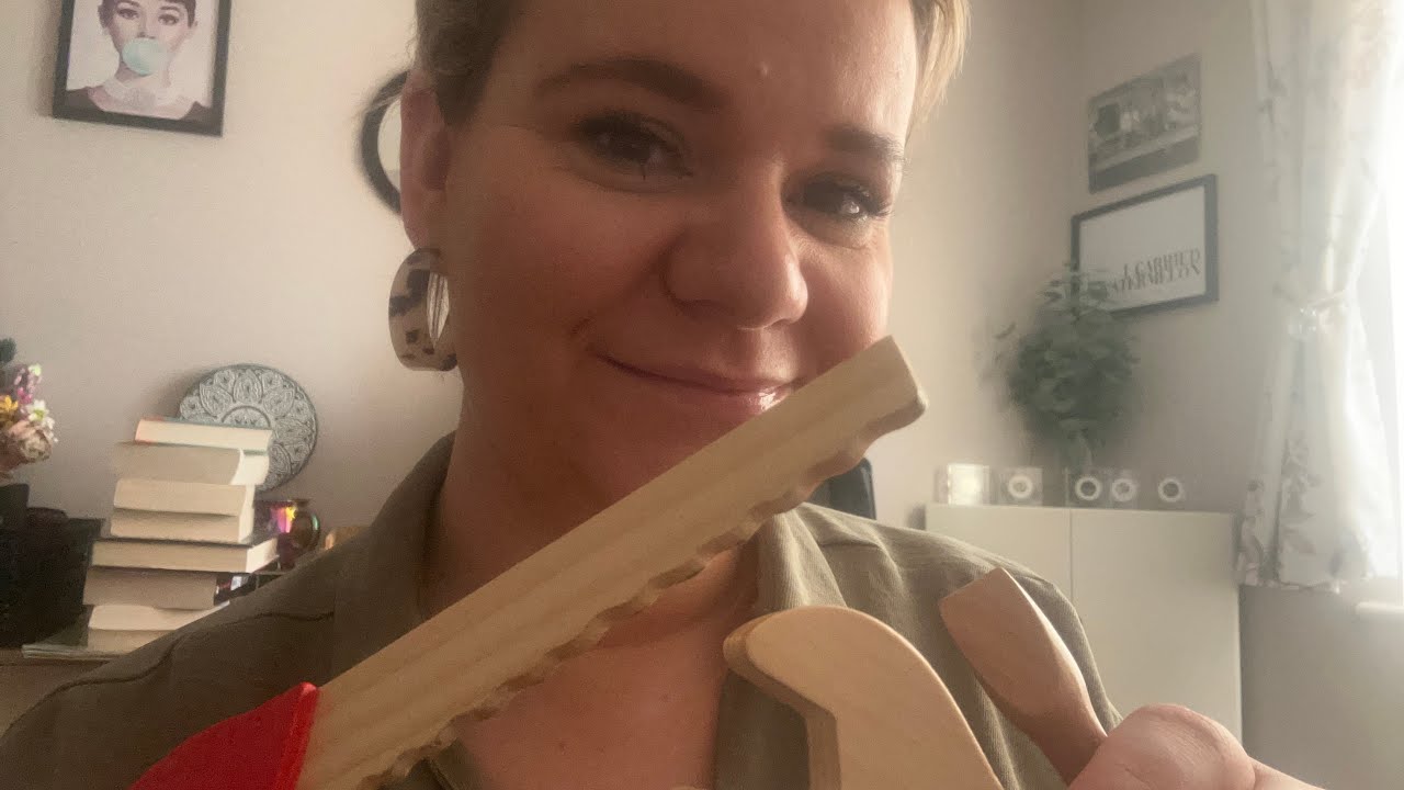ASMR: Doing your hair with wooden tools ⚒️ 💈 #random #asmr #sleep #roleplay