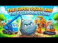 Oh No! The Stubborn Stone is Too Heavy! 🏗️ Super Squad to the Rescue!