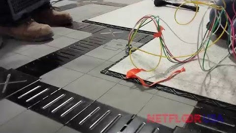 How to Install Finish Floor Tiles on a Cable Management Floor - Netfloor USA