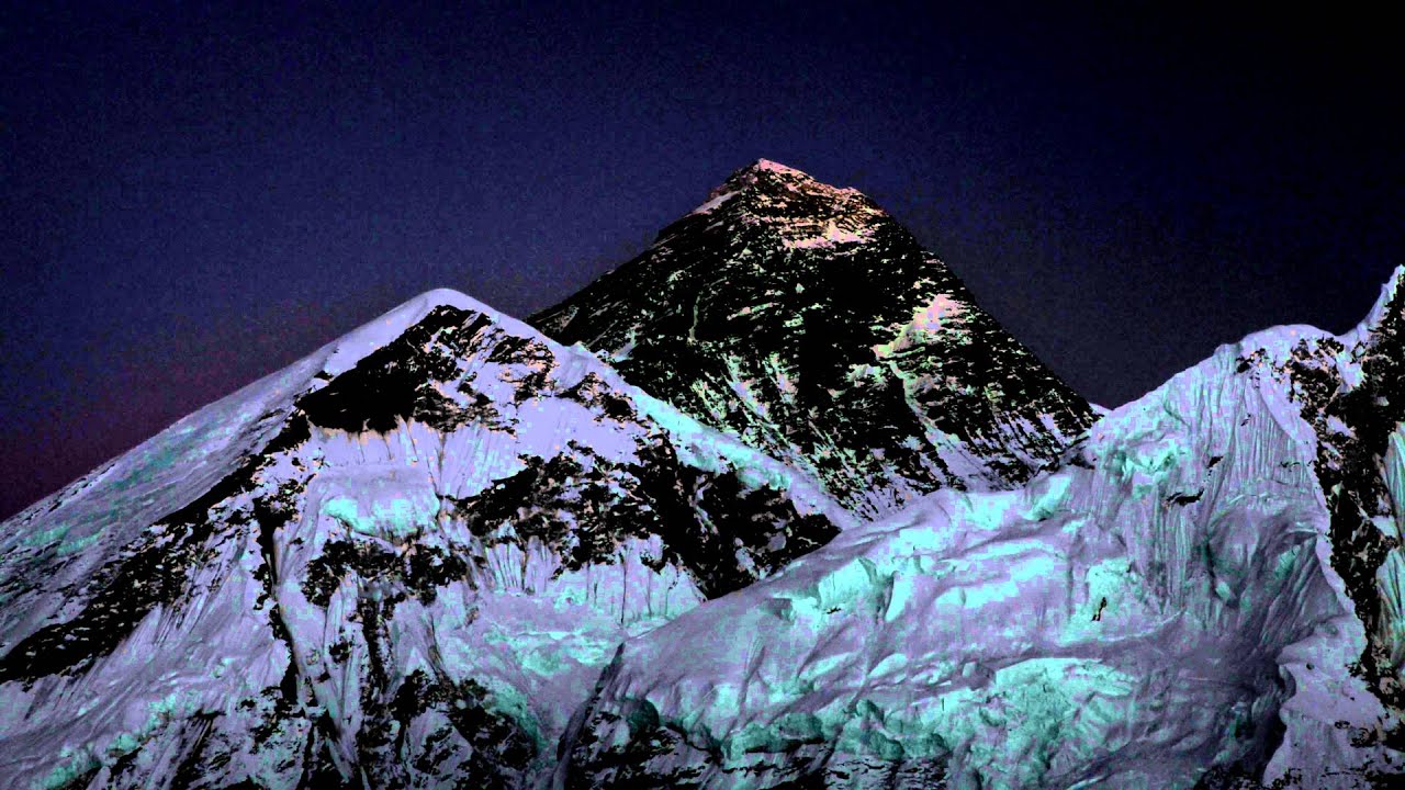 Mount Everest at sunset, Time-lapse video - YouTube
