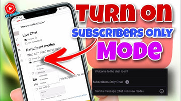 HOW TO ENABLE SUBSCRIBERS ONLY MODE ON YOUTUBE LIVESTREAM